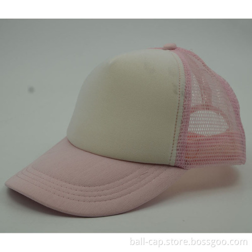Pink mesh cap trucker cap